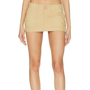 GUIZIO cargo mini skirt